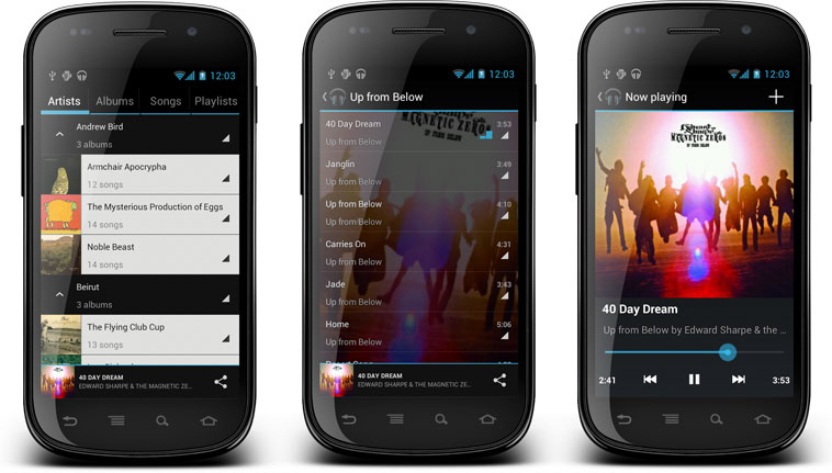 Музыкальный проигрыватель с CyanogenMod 9 доступен для устройств Android 4.0