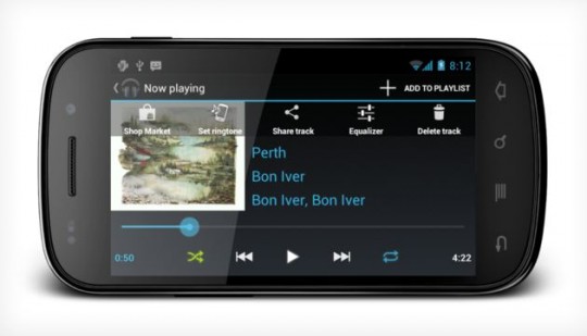 Новый музыкальный проигрыватель в CyanogenMod 9