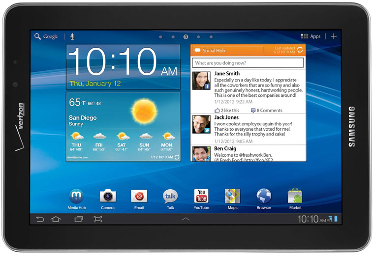 CES 2012 Samsung Galaxy Tab 7,7 LTE