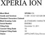 Компания Sony Ericsson зарегистрировала торговую марку Xperia Ion