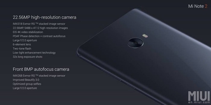 Камера Xiaomi Mi Note 2
